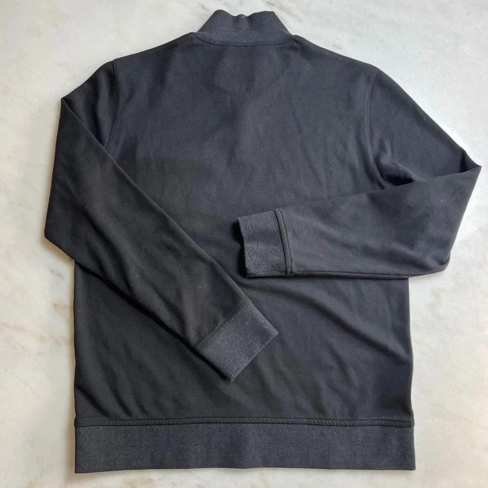 Ted Baker London Mens Quarter‎ Zip Pullover Sweater Jumper Size 4 Black - Picture 8 of 10